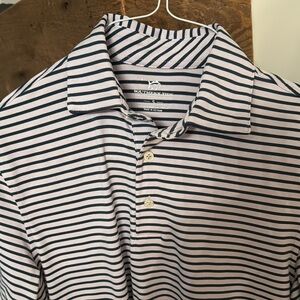 Southern Tide Men's Lavender/Navy Striped Polo